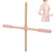 Yoga Sticks, Yoga Stick Stretching for Posture, Multipurpose Yoga Exercise Stick, Posture Correction Wooden Sticks, Open Shoulders and Open Back, for Men Women (19.7in)