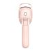 Dmuzsoih Electric Eyelash Curler Portable Lash Curling Tool | Quick Natural Curling Electric Curler 3 Heating Modes Silicone Pad Eye Makeup Tool for Long Lasting Curls Pink
