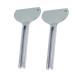 Healifty Metal Tube Squeezer Pack of 2 - Rolling Toothpaste Squeezer Tube Key Squeezer Tube Squeezer Tool Bathroom Accessories for Saving Toothpaste Cosmetic Oil Cream Paint 2pcs Silver