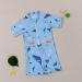 PythJooh Baby Boy Shark Print Rash Guard Swimsuit | 0-6 Months to 5 Years | One Piece Beach Swimwear - Buy Online on GoSupps.com