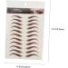 Balacoo 9 Sheets Waterproof Eyebrow Stickers Stick on Eyebrows False Eyebrows Cosmetics Tool Shaping 6d 21x14.7cm Brown - Buy Online on GoSupps.com