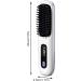 Cordless Hair Straightener Brush | USB Charging Hot Comb with LCD Display | 3 Heat Levels Fast Heat-Up | Portable Ion Styling Tool for Women - White - Buy Online on GoSupps.com