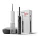 Zahnheld super set electrical sound toothbrush Gero + oral shower Aquadent |including brush head & travel case |Effective tooth cleaning + interdental cleaning white/black