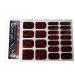Chix Nails Designer Vinyl Foils Nail Wraps - Black & Red Lace Trendy Style - Buy Online on GoSupps.com