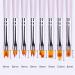 8 Pcs Premium Nail Brush Pen Set with Wood Handles for UV Gel Flower Drawing - Valentine's Day Gift - Buy Online on GoSupps.com