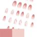 VOTACOS Short Square Press on Nails - Light Pink with Bling Butterfly Design | Glossy Stick on False Nails for Women - Buy Online on GoSupps.com