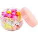 YUIP 30 Pieces Cosmetic Container 20ml Plastic Travel Jars Round Clear Wide-mouth Leak Proof Plastic Container Jars with Lids for DIY Travel Makeup Creams Lotion Lip Balm Eye Cream (1 oz Pink) - Buy Online on GoSupps.com