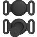 Vancle 2-Pack AirTag Dog Collar Case - Waterproof Silicone Protective Cover for Pets | Black Medium - Buy Online on GoSupps.com