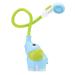 Yookidoo Baby Bath Shower Head - Elephant Water Pump for Newborn Babies, Blue - Buy Online on GoSupps.com