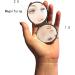 Yanteng Pocket Mirror - Wolf Animal Design with 1X & 2X Magnification | Ideal for Travel & Beauty | International Shipping Available - Buy Online on GoSupps.com