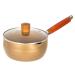 Complementary Food Pot Non-Stick Small Soup Pot Milk Pot Small Fryer Uniform Heating Ergonomics Handle Easy to Clean Milk Pan Sauce Pan