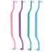 minkissy Double-ended toothbrushes for correcting the oral cavity interspace toothbrushes for detailed tooth cleaning 4 pieces