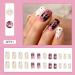 Buy Halloween Press on Nails - Short Square Glossy Fake Nails 24Pcs | Acrylic Full Cover - Red & White Clashing Colors for Women - Buy Online on GoSupps.com