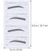 Housoutil 4 Sets Stickers Eyebrow Stencil Eyebrow Shaping Template Eyebrow Moulds Tool Cosmetic Eyebrow Card - Buy Online on GoSupps.com