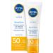 Nivea Sun Face Cream Sensitive For Sensitive Skin With High Protection SPF 50 50Ml