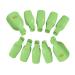 Uhat Plastic Finger Toe Nail Soak Off Cap Clips Nail Wipe Cotton Pads Double End Cuticle Pusher Scraper Gel Nail Polish Remover Tools Set (Toenail Soak Off Clips Green)