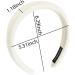 Thick Padded Headbands for Women White Sponge Headband Hair Hoops for Girls Wide Thick Non-Slip Hairband No Teeth Hair Head Bands Cute Headbands for Women Girls - Buy Online on GoSupps.com