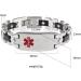 Magcopper Personalized Magnetic Emergency Medical Bracelet | Stainless Steel ID Bracelet (21.5cm/13mm) - 10 Pieces - Buy Online on GoSupps.com