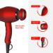 1875W Professional Ionic Hair Dryer - Lightweight Salon Blow Dryer with 2 Speeds 3 Heat Settings Diffuser Concentrator & Comb - Fast Drying - Red - Buy Online on GoSupps.com