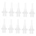 Didiseaon 100pcs Ear Cleaning Nozzle Washer Accessories Ear Wax Removal Tips Ear Cleaner Tips Replacement Tube for Washer Ear Wash Tubes Irrigation Tips Ear Cleaning Kit Tool PVC Disposable As Shown 3X1.2CM