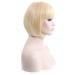 Blonde Long Bob Wig for Women - Cosplay Straight Anime Style - Synthetic & Human Hair | Perfect for Parties & 80s Looks - Buy Online on GoSupps.com