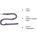 Dogeline Double Leash for Medium Dogs (Up to 45 kg) - 2.40m Durable Practice Leash in 39 Colors - Stable Black Red & Blue Options - Buy Online on GoSupps.com