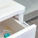 4 Pack Invisible Baby Cabinet Locks | Child Safety Drawer Locks - No Drilling Required | White Cabinet Protection - Buy Online on GoSupps.com