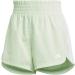 Buy adidas Women's Pacer Training 3-Stripes Woven High-Rise Shorts - 3 Inch Casual Fit in Semi Green Spark/White | International Shipping Available - Buy Online on GoSupps.com