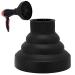 Curly Hair Diffuser, Universal Collapsible Hair Dryer Diffuser, Professional Blow Dryer Diffuser Portable Travel Folding Hair Blow Dryer Diffuser Attachment for Natural Thick Hair(Black)