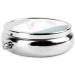 Blue & White Round Pill Box Organizer - 3 Compartment Portable Travel Pill Case for Easy Medication Management - Buy Online on GoSupps.com