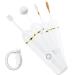 Ear Pick Wax Removal Tool Ear Wax Cleaning Kit Earwax Remover Tool Adults Kids Ear Cleaner Picking Earwax Remover Feather Kit-Pressure Relief Electric Ear Pick with 4 Tips(White)