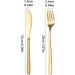 Cutlery Set Cutlery Sets 2 Piece Reusable Cutlery Set for Birthday Parties Buffets Picnics BBQ Weddings Camping Kitchenware (Size : Gold) - Buy Online on GoSupps.com