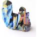 Natural Crystal Rough Natural Quartz Crystal Colorful Cluster Electroplate Colour Cluster Point Specimen Home Decor - Buy Online on GoSupps.com