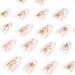 24PCS Medium Almond Glossy Flower Press On Nails - Green & White Spring Nail Decoration - Fake Nails with Glue - Women's Manicure - Buy Online on GoSupps.com