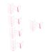 Didiseaon 15 Sets Eyebrow Aid Eyebrow Pen Brush Plastic Convenient Eyebrow Stencil Portable Card Travel 12X11X8CMx5pcs Pinkx5pcs