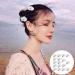 Lovely 17-pc Daisy Flower Hair Clips for Girls - Perfect Beach Wedding Hair Accessories Beautiful and Practical Hairpins - Buy Online on GoSupps.com
