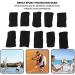 10pcs Stretchy Finger Protector Sleeves for Arthritis & Sports | Basketball Football Badminton Baseball - Black - Buy Online on GoSupps.com