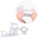 Healvian Thumb Splint 4 Pair + Toe Separators | Hallux Valgus Corrector | Overlapping Toe Orthotics + Clear Thumb Protector - Buy Online on GoSupps.com