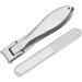 Adult fingernail clippers nail clippers nail clippers nail clippers with wide jaw opening and nail file for men and women fingernail clippers made of stainless steel Silver - Buy Online on GoSupps.com