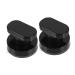 BIUDECO 2 Pieces Black Suction Cup Handle Strong Suction Cup Bathroom Wall Grab Bar Ergonomic Non-Slip for Glass Door Toilet Safety Support