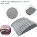 Jiahuade Lumbar Vertebrae Support Pillow | Orthopedic Back Pain Relief & Adjustable Neck Support - Buy Online on GoSupps.com