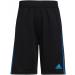 adidas Youth 2-Pack 3 Stripes Shorts - Navy/White & Black/Bright Blue (Large) - Buy Online on GoSupps.com