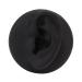 Kadimendium Simulation Ear Display Model Multi Functional Soft Teaching Tool Artificial Left Ear Model Professional Structure Black with Round Base for Wearing - Buy Online on GoSupps.com