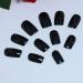 Shop Tseenyi Pure Black Long Square Head Artificial Nails - 24 Shiny Coffin Full Cover False Nails for Women & Girls - International Shipping Available - Buy Online on GoSupps.com