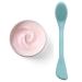 Rampula 2-in-1 Silicone Face Cleaning Brush & Mask Applicator | Peeling Makeup Removal Exfoliating Scrubber in Eucalyptus Green & Pink - Perfect for All Skin Types - Buy Online on GoSupps.com
