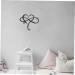 GRIRIW 1pc Iron Pendant Home Decor Heart Pendant Room Backdrop Hanging Ornament Wrought Iron Wall Hanging 45x39cm Black - Buy Online on GoSupps.com