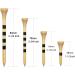 Zivisk Wooden Golf Tees 3-1/4" 2-3/4" 2-1/8" 1-1/2" Available 100 Count Bamboo Tee Golf (Natural Color White Black Green Blue Red Pink) 2 3/4 inch Natural Color - Buy Online on GoSupps.com