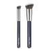 Vela.Yue Foundation Concealer Brush 2pcs Makeup Brushes Set for Contouring Blending Buffing Liquid Cream Crease