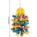 Colorful Vogel-Kachzeug: Hanging Wooden Pearl Toy for Parrots - Chewing Blocks & Swing for African Grey Amazon Cockatoo & Budgies - Buy Online on GoSupps.com