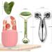 Buy Ice Roller & Gua Sha Jade Roller Set - Facial Massager Combo for Smoother Skin | Reusable Face & Body Roller for Women & Men - Buy Online on GoSupps.com